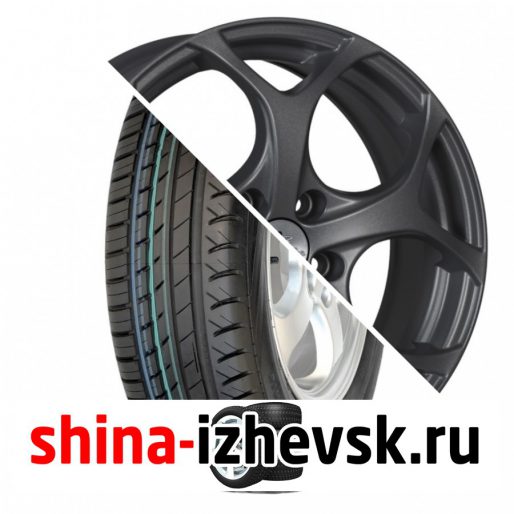 Колесо в сборе Viatti Strada (V-130) 215/55 R17 V 94 + iFree Тортуга 7xR17 5×112 ET45 DIA66.6 Насыщенный тёмно-серебристый в Ижевске